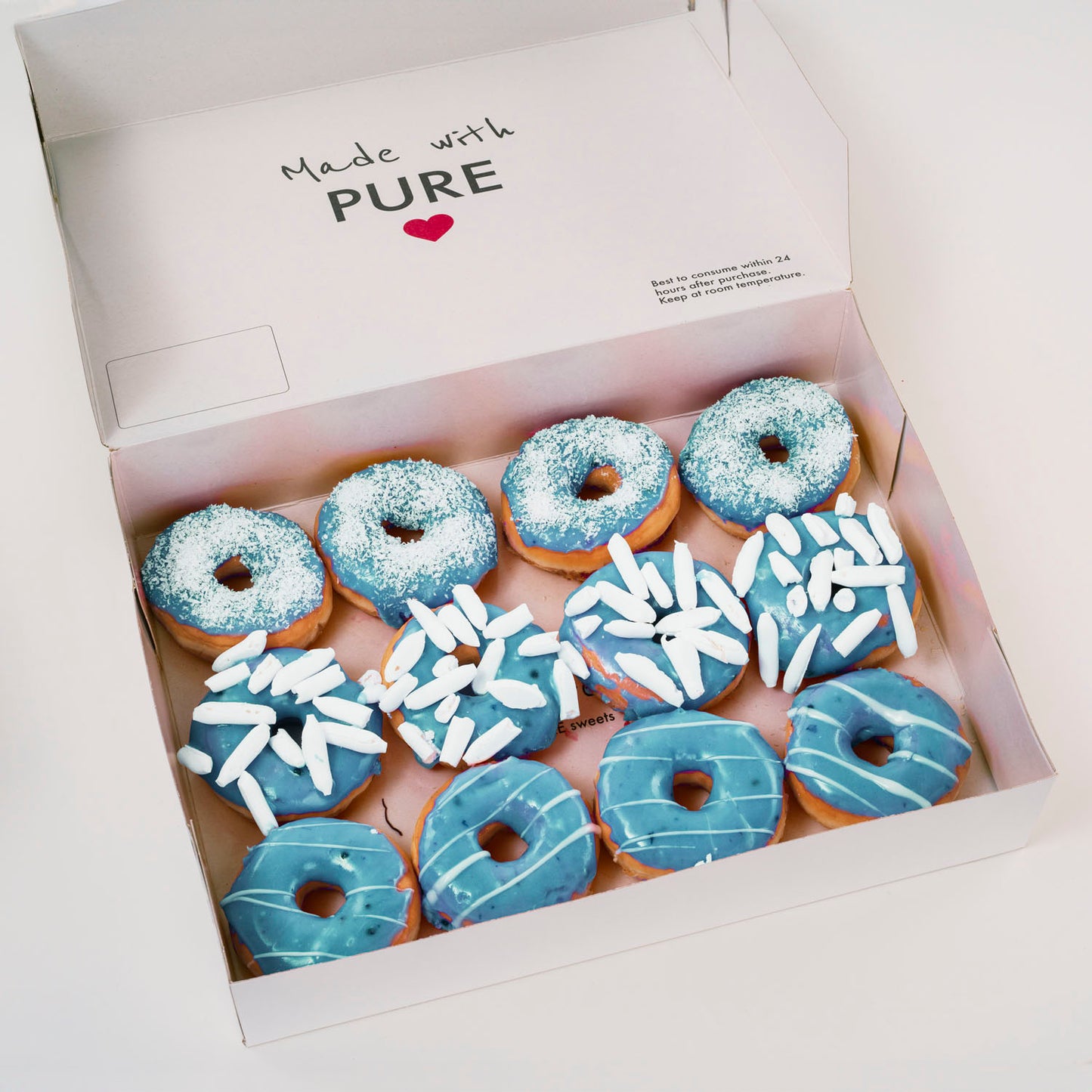 12 donuts blue